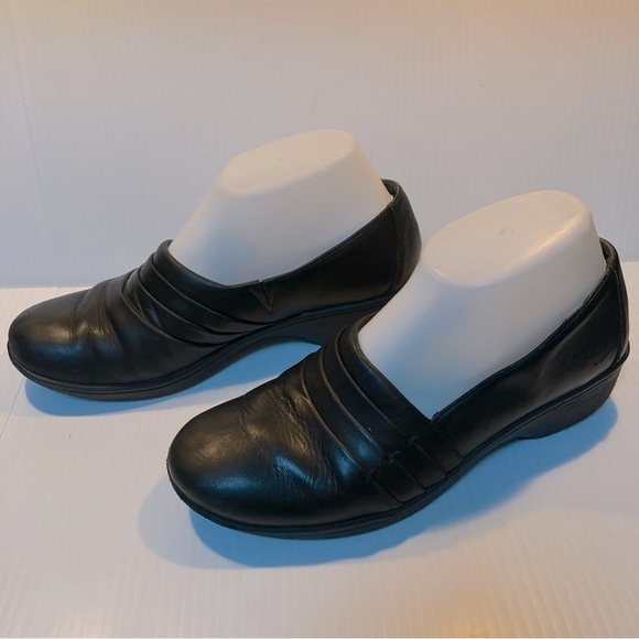 BASS Lite Eleanor Black Leather Slip On Oxford Loafers Womens 7 - Picture 5 of 16